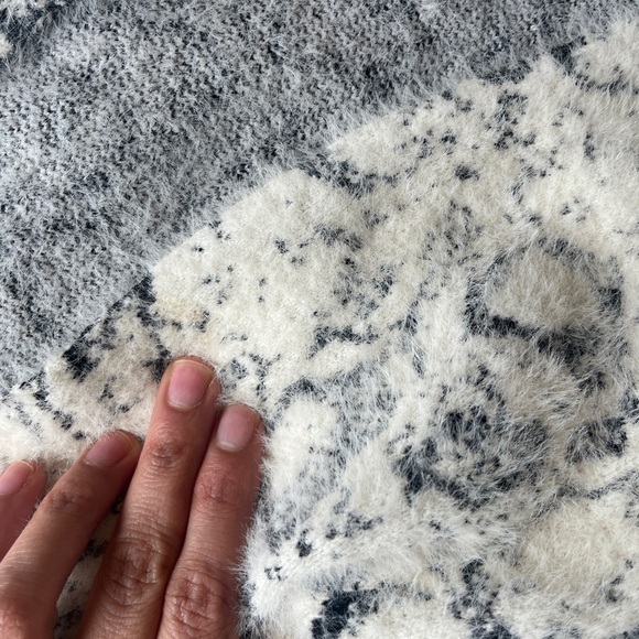 Lovestitch Black and White Snake Patterned Open Cardigan - Picture 9 of 11